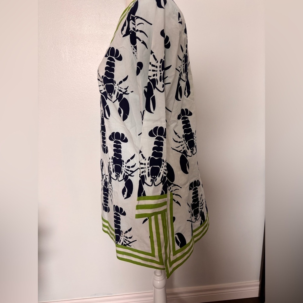 Lobster Print Tunic with Green Accents - Picture 3 of 9